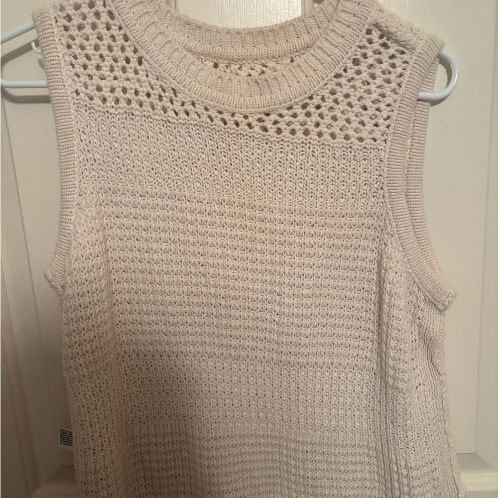 Universal Thread Cream Knit Sleeveless Top